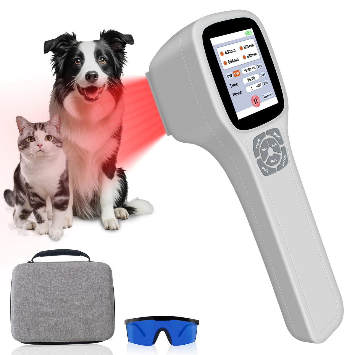 ZJZK Four-Wave Laser Therapy Device Advanced Multi-Wavelength Treatment for Pain Relief and Healing