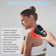 ZJZK Red Infrared Light Cold Laser Therapy Device, 650nm & 808nm LLLT