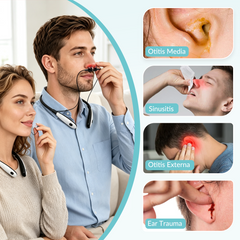 650nm Ear Nasal Laser Irradiator | Neck‑Worn Red Light Therapy Device