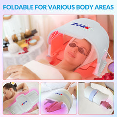 ZJZK Red Light Therapy LED Mask, 7 Color Infrared Facial & Body Device