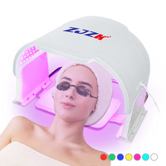 ZJZK Red Light Therapy LED Mask, 7 Color Infrared Facial & Body Device