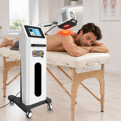 ZJZK 90W Unattended 650nm 808nm 905nm 980nm High Intensity Class 4 Laser Therapy for Various Pain Inflammation Tissue Repair Independently Control
