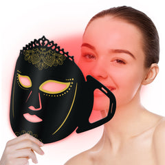 ZJZK Red Light Therapy Face Mask, Colorful Silicone Phototherapy for Facial Care