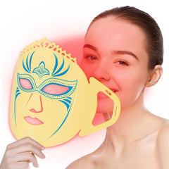 ZJZK Red Light Therapy Face Mask, Colorful Silicone Phototherapy for Facial Care