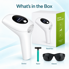 At-Home IPL Laser Hair Removal Device | 900,000 Flashes, 8 Power Levels, Whole-Body Hair Remover for Men & Women