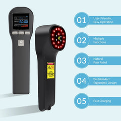 ZJZK LLLT Cold Laser Therapy 880mW 650nm+880nm Red Light for Humans Pets Pain Relief