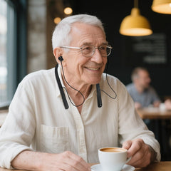 Hanging Hearing Aids for Seniors: 32-channel Digital, 7 Volumes Control for Noise Cancellation