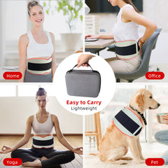 ZJZK Red Light Therapy Belt for Body Pain Relief, Silicone Red Light Panel with 660nm 850nm 940nm for Joint, Muscle, Waist, and Back, Deep Therapy Pad for Home Use, Perfect Gift for Parents, Family, Friends, and Partners