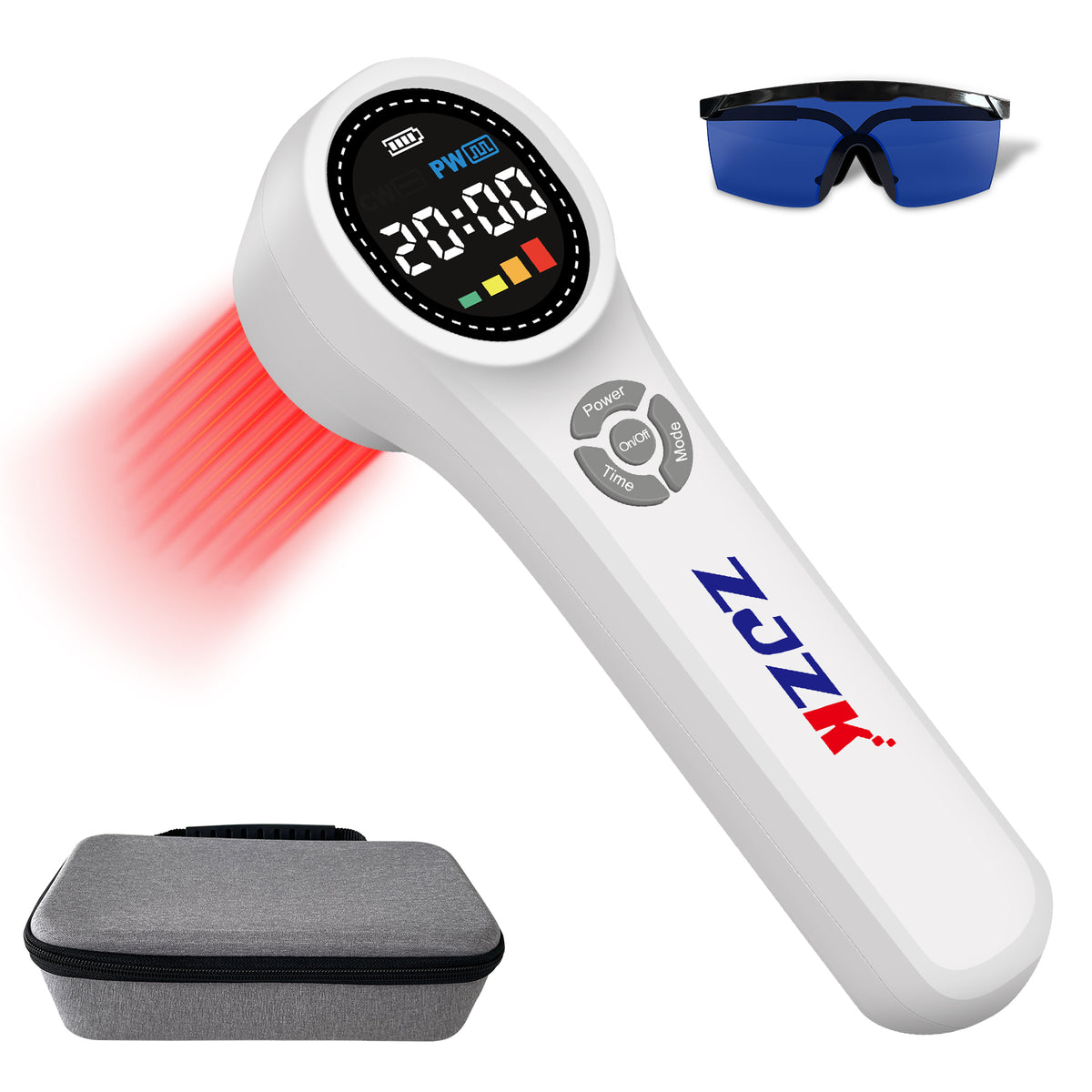 ZJZK Cold Laser Therapy Device Professional LLLT Light Therapy for Deep Tissue Pain Relief for Humans,Dogs,and Horses with 660nm , 810nm,  and 980nm Wavelengths