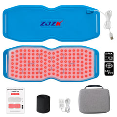 ZJZK Red Light Therapy Belt for Body Pain Relief, Silicone Red Light Panel with 660nm 850nm 940nm for Joint, Muscle, Waist, and Back, Deep Therapy Pad for Home Use, Perfect Gift for Parents, Family, Friends, and Partners