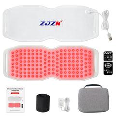 ZJZK Red Light Therapy Belt for Body Pain Relief, Silicone Red Light Panel with 660nm 850nm 940nm for Joint, Muscle, Waist, and Back, Deep Therapy Pad for Home Use, Perfect Gift for Parents, Family, Friends, and Partners