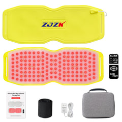 ZJZK Red Light Therapy Belt for Body Pain Relief, Silicone Red Light Panel with 660nm 850nm 940nm for Joint, Muscle, Waist, and Back, Deep Therapy Pad for Home Use, Perfect Gift for Parents, Family, Friends, and Partners