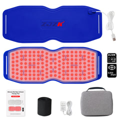 ZJZK Red Light Therapy Belt for Body Pain Relief, Silicone Red Light Panel with 660nm 850nm 940nm for Joint, Muscle, Waist, and Back, Deep Therapy Pad for Home Use, Perfect Gift for Parents, Family, Friends, and Partners