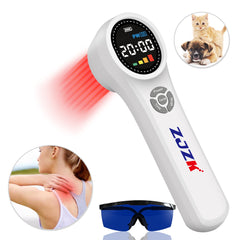 ZJZK Cold Laser Therapy Device Professional LLLT Light Therapy for Deep Tissue Pain Relief for Humans,Dogs,and Horses with 660nm , 810nm,  and 980nm Wavelengths