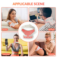 ZJZK Silicone Red Light Therapy Device for Neck and Shoulder Relaxation