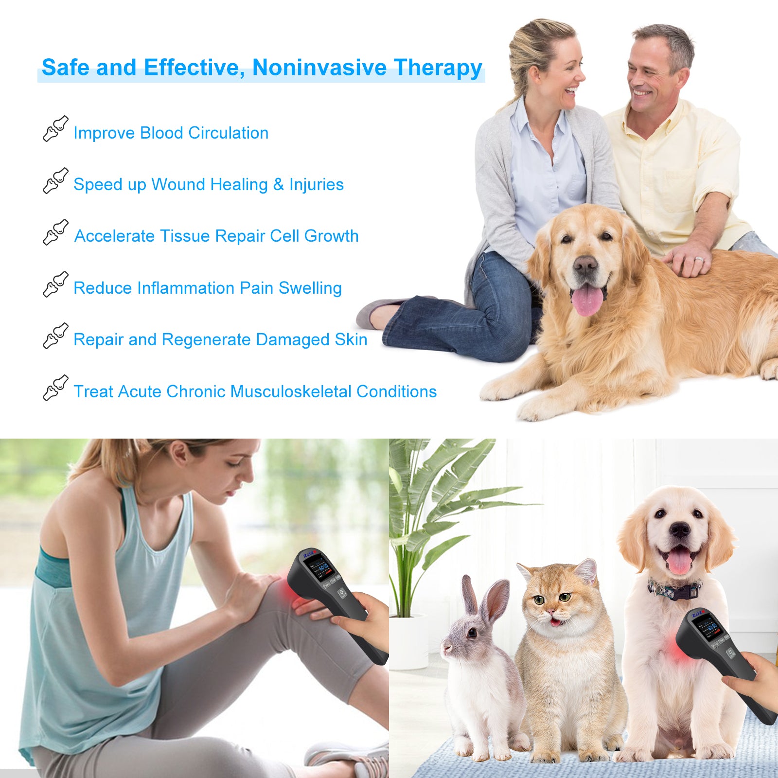 laser chiropractic for blood circulation&wound healing&tissue repair &anti inflammation swelling&Chronic from